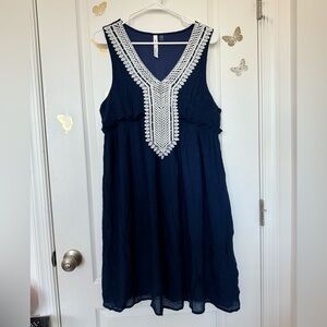 Navy Blue sleeveless dress